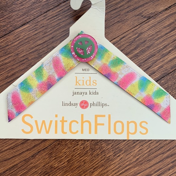 Lindsay Phillips switch flops kids straps size medium - Picture 3 of 4